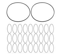 DIYEAH Correa de transmisión para grabadora de casete (30 unidades), correa plana para reparación de grabadora de casete (130 mm, 1,2 mm de ancho), para CD, LD, DVD, VCR, accesorios de repetidor,