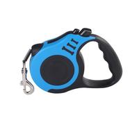 DIYEAH Correa Perro Retráctil Automática Azul Cinta Nylon Duradera Mango Grande Antideslizante para Entrenamiento y Paseo de Mascotas