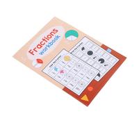 DIYEAH Cuaderno de Ejercicios de Fracciones para Herramienta Educativa Matemática con Círculos Fraccionales Libro de Actividades Preescolar para Casa y Aula Páginas