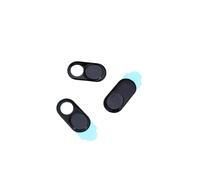 DIYEAH Cubierta Deslizante para Cámara Web 3 1 para Portátiles y Smartphones, Protección De Privacidad para Usuarios Digitales, Diseño Metálico Negro, Tamaño, Resistente Al Calor y Duradero
