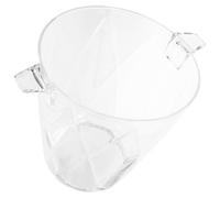 DIYEAH Cubitera Transparente de Acrílico para Hielo Cubo de Bar Portátil con Doble Asa Capacidad para Vino Cerveza y Fiestas Casa Restaurante o Bar