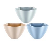 DIYEAH Cubos de Basura Colgantes para Cocina 3 Piezas Colores Nórdicos Azul Rosa Gris sin Tapa Contenedores Reciclaje Cesta de Papel para Desechos Organizador Compacto para Hogar