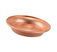 DIYEAH Cuenco Decorativo Tibetano de Cobre Puro Mediano para Ofrendas de Agua, Cuenco de Adoración Budista para Meditación y Decoración del Hogar, Suministro Ritual Budista