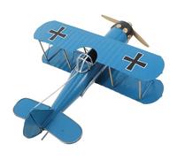 DIYEAH Decoración de Aviones de Metal y Modelos de Aviones Retro para Oficina y Hogar, Adornos de Hierro para Exhibición