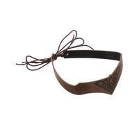 DIYEAH Diadema Ajustable de Cuero Pu con Diseño Medieval y Trenzas para Eventos Renacentistas E Históricos, Ligera y Unisex