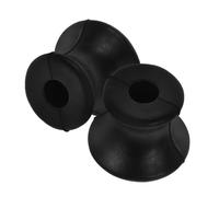 DIYEAH Diapasones de Percusión Negros de Goma para Terapia de Sonido y Meditación, Compactos y Resonantes Cristales, Paquete de 2 Unidades para Relajación