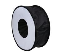 DIYEAH Difusor de Luz Anular Plegable de 45cm, Softbox Portátil para Fotografía y Vídeo, Bolsa Cremallera