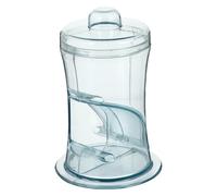 DIYEAH Dispensador de Comida para Hámster Comedero para Hámster Automático Antivuelco Diseño Transparente Plástico Azul y Conejo para Ausencias Cortas y Alimentación de Mascotas