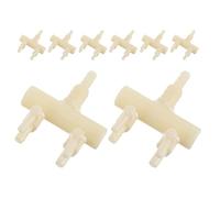 DIYEAH Divisor de Línea Aérea para Acuario 8 Piezas Válvula de Palanca, Conector para Manguera de Oxígeno de 8 Mm y 4 Mm, Accesorio para Bomba de Aire, Control de Flujo Ajustable