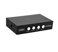 DIYEAH Divisor USB para Impresora y Dispositivos USB Controlador de Compartición con Botones de Activación Color Aleatorio Color Aleatorio