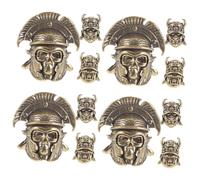 DIYEAH Encantos De Llave Encanto Del Pendiente Decoración Clave Colgante Samurái Vintage Colgante Japonés Pequeño Llavero Pequeño Llavero Decoración Cobre 3 Piezas X 4