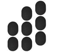 DIYEAH Esponjas Faciales de Limpieza 8 Unidades Negras Carbón de Bambú para Lavado de Cara y Aplicación de Polvos, Esponjas Suaves para Cuidado Diario Piel del Rostro