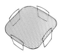 DIYEAH Estante de Acero Inoxidable para Freidora de Aire Rejilla Multifuncional Resistente para Horno y Parrilla Accesorio Práctico para Tostar y Secar Alimentos Compatible con Modelos