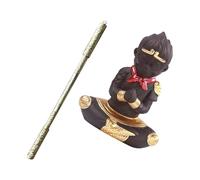 DIYEAH Estatua Sun Wukong para Acuario Decoración Resistente y Detallada Figura de para Peceras y Jardín Adorno Duradero con Base Estable para Montaje Sencillo