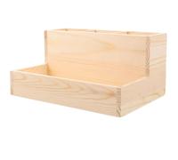 DIYEAH Estuche Organizador de Madera para Brochas y Pinceles de Uñas, Caja Compacta para Almacenamiento de Maquillaje y Cosméticos, Diseño sin Polvo para Tocador, Uso Doméstico y Viaje