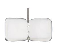 DIYEAH Estuche para CD de Plástico Blanco Capacidad, Portátil Protección contra Golpes para Almacenamiento y Transporte Coche