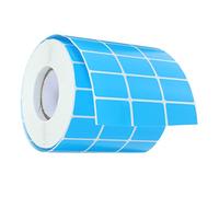 DIYEAH Etiqueta Adhesiva Color Azul de Unidades Papel Couché Resistente al Agua para Envío Etiquetado y Marcaje de Ropa Compatible con Impresoras Térmicas y Escritura Manual