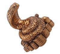 DIYEAH Figurilla de Serpiente de Resina Decoración Animal Estatua de Serpiente Estilo Chino para Escritorio y Estantería Ornamento para Ritos de Primavera