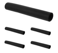 DIYEAH Funda de Esponja Antideslizante para Mango de Correa de Mascotas, 5 Piezas Negras Nbr 190mm X 22mm, Agarre Cómodo y Protección para Manos en Paseos Perros y Gatos