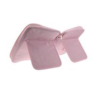 DIYEAH Funda Protectora para Libros y Tabletas de Poliéster Rosa Bolsa Portátil Ajustable con Divisores Internos para Organizar Documentos y Material Escolar Adecuado para Viajar y