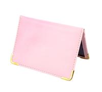 DIYEAH Funda Protectora para Tarjetas y Documentos de Cuero PU Rosa, Diseño Práctico Múltiples Ranuras, Tamaño Compacto para Mujer, Adecuado para Viajes y Uso Diario