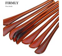 DIYEAH Fundas Antideslizantes para Patillas de Gafas 4 Pares de Puntas de Repuesto de Plástico Color Café 14 MM Agarres Flexibles para Reemplazo y Uso Exteriores