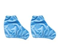 DIYEAH Fundas para Botas de Patines de Hielo Poliéster XL Azul Claro, Protectores Ajustables para Zapatos de Patinaje Artístico, Cubiertas Resistentes para Mantener Calidez y Evitar