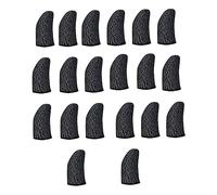 DIYEAH Fundas para Dedos para Juegos Móviles para Jugadores Profesionales, Antideslizantes y Transpirables, Nylon Fino, Ultradelgadas, Tamaño Estándar, Pantalla Táctil, Color Negro,