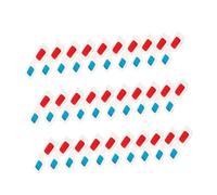 DIYEAH Gafas 3D Desechables de Cartón de Color Claro Lentes Rojo y Azul para Cine y Vídeo Anaglifo, Pack de 30 Unidades, Ideales para Películas, Cómics y Fiestas