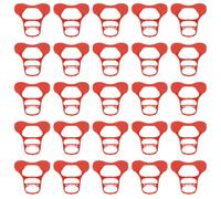 DIYEAH Gafas Antipicoteo para Gansos y Patos 50 Unidades Plástico Resistente Tamaño para Aves de 1-5 Kg Equipo Agrícola para Prevención de Conflictos y Picoteo en Granjas