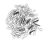 DIYEAH Ganchos de Clip de Mosquetón Negros 32 Mm, Paquete de 100 Piezas, Clips de Resorte a Presión Multifuncionales de Plástico Duradero para Llavero, Mochilas y Actividades al Aire