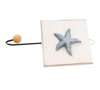 DIYEAH Ganchos de Pared de Estilo Gancho Vintage Forma de de Mar para Ropa y Toallas Colgador de Madera Sin Perforación para Decoración de Paredes Baños y Hogar