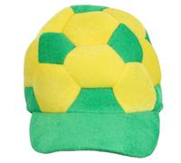 DIYEAH Gorra de Aficionado al Fútbol de Brasil Visera, Cómoda de Terciopelo para Hombres, Adecuado para Animar Partidos y Fiestas Deportivas