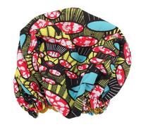 DIYEAH Gorro de Satén Ajustable para Dormir, Doble Capa Color Amarillo Ovalado, Borde Elástico, para Cabello Largo y Fino, Cuidado Capilar Nocturno y Protección Anticaída