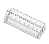 DIYEAH Gradilla de 32mm para Tubos de Ensayo de Aleación de Aluminio 24 Orificios Diseño Compacto para Almacenamiento Preciso en Laboratorio de Química