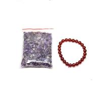 DIYEAH Grava de Amatista Natural Púrpura 100g para Decoración de Escritorio en Casa y Oficina, Mineral Único Que Promueve la Concentración y Armonía