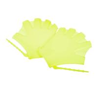 DIYEAH Guantes de Natación Adultos, Palas de Silicona Fluorescente Verde, Entrenamiento de Resistencia en Piscina, Cubiertas de Mano para Nadar y Aprender Buceo, Ajuste Correa de Muñeca