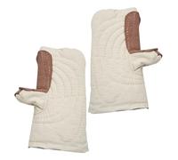 DIYEAH Guantes Resistentes al Calor para Horno y Cerámica Mitones Térmicos Ignífugos para Protección Anti-Escaldaduras Diseño Adaptable y Diseño Ergonómico para Trabajos de Alta