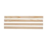 DIYEAH Guías de Grosor de Masa de Madera 4 Piezas Tiras Medidoras de 3mm y 5mm para Control de Espesor en Repostería y Accesorios de Cocina