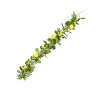 DIYEAH Guirnalda de Frutas de Simulación de Limón Artificial Realista para Decoración de Hogar Interior, sin Necesidad de Poda, Material de Flor de Seda para Verano