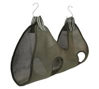 DIYEAH Hamaca Colgante para Mascotas Cama Elevada para Gatos Cama Transpirable de Nailon Tamaño Mediano Uso en Cuidado y Manicura para Gatos y Perros Pequeños Color Verde Militar