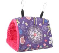 DIYEAH Hamaca para Pájaros Pequeña Tipo Nido Cálido de Invierno Cama Colgante de Tela Mullida para Jaula Nido de Descanso Cómodo y Reutilizable para Loros y Mascotas Pequeñas