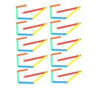 DIYEAH Herramientas de Enseñanza de Matemáticas Montessori para Aula, Conjunto de 10 Piezas Reutilizables, Palos de Construcción Coloridos para Aprendizaje de Ángulos, Útiles Escolares