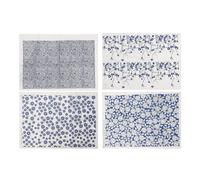 DIYEAH Hojas De Papel Vidriadas De Arcilla Hermosa Calcomanía De Cerámica Calcomanía De Arcilla Clásica Calcomanías De Cerámica Para Calcomanía De Transferencia Cortable