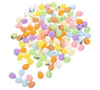 DIYEAH Huevos de Espuma para Manualidades de Pascua 100 Piezas Miniatura 1,5x1,8 Cm Decoración DIY Lunares Coloridos para Relleno de Cesta y Decoración Festiva