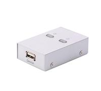 DIYEAH Impresora USB Sharing Selector Automático para Ordenadores Conmutador Periférico sin Cable Compatible con Escáner y Multifunción para Oficina Pequeña