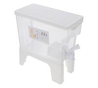 DIYEAH Jarra de Agua para Nevera, Contenedor de Jugo, 3,5 L, Pp, Blanco, Filtro Antigoteo, Multipropósito, para Preparar Tés y Jugos