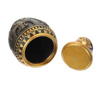 DIYEAH Jarrón Decorativo de Resina Estilo Egipcio Antiguo Tarro de Almacenamiento Delicado Adorno de Mesa para Decoración de Escritorio y Hogar Escultura Artesanal Egipcia