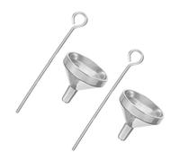 DIYEAH Juego de 2 Mini Embudos de Metal Inoxidable para Perfume y Polvos Embudo Pequeño para Rellenar Botellas Pequeñas Herramienta Precisa para Uso en Hogar y Viaje