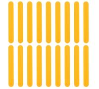 DIYEAH Juego de 20 Espátulas de Plástico Naranja y Entrenamiento Oral Pediátrico, Mango Ergonómico, para Cuidado Bucal y Examen Lingual